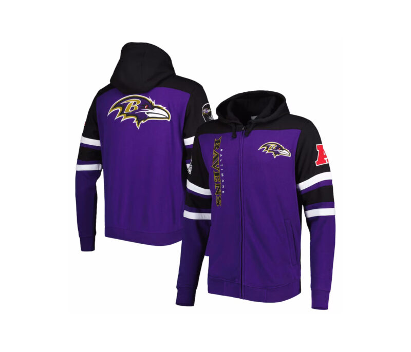 Purple Jacket With Custom Black Hooded 1