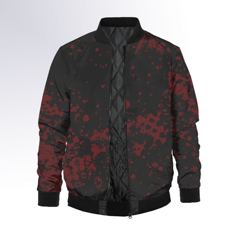 Red And Black Bomber Jacket 1