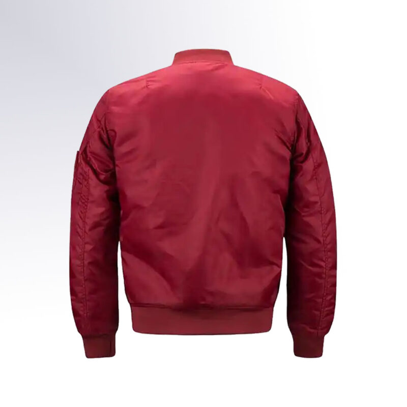 New Fashion Design Men Bomber Jacket Color Red 2